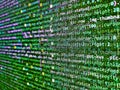 Python code computer screen. Software engineer at work. Script procedure creating. Developer software programming code. Modern web Royalty Free Stock Photo