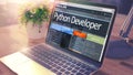 Python Developer Hiring Now. 3D.