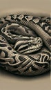 Python is a genus of constricting snakes in the Pythonidae family