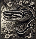 Python is a genus of constricting snakes in the Pythonidae family