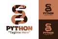 Python Logo Modern Minimalist Predator Identity Royalty Free Stock Photo