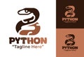Python Logo Modern Minimalist Premium Predator Identity Royalty Free Stock Photo