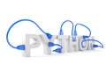 Python text with network cables