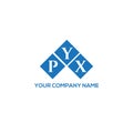 PYX letter logo design on white background. PYX creative initials letter logo concept. PYX letter design Royalty Free Stock Photo
