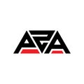 PZA triangle letter logo design with triangle shape. PZA triangle logo design monogram. PZA triangle vector logo template with red Royalty Free Stock Photo