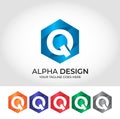 Q Alphabet Creative Modern Logo Design Concept Royalty Free Stock Photo