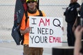 Q-Anon Protester