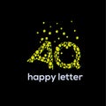 A and Q etters water bubbles letter vector logo Royalty Free Stock Photo