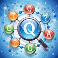 Q and A or FAQ concept searching solutions and useful for customer support design