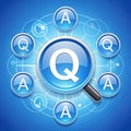 Q and A or FAQ concept searching solutions and useful for customer support design