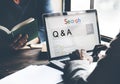 Q&A Frequently Asked Question Information Concept