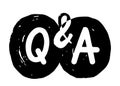 Q and A Grunge Symbols, Question and Answer Concept. FAQ, Communication Chat Signs for Infographic, Media Content Royalty Free Stock Photo