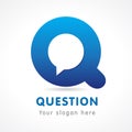 Q letter corporate logo. Royalty Free Stock Photo