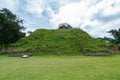 Q Mound at Monte Alban archaeological site, Oaxaca, Mexico Royalty Free Stock Photo