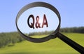 Q&A question and answer Royalty Free Stock Photo