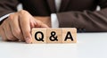 Q and a questions answers information knowledge support help assistance faq query inquiry problem solving guidance explanation cla Royalty Free Stock Photo