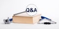 QA, q an a concept. Medical questions and answers Royalty Free Stock Photo