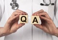 QA and Q concept of questions and answers medicine