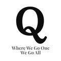 Qanon conspiracy theory letter Q symbol and motto - PNG