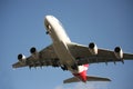 Qantas A380 prepares to land