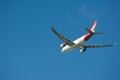 Qantas Airbus A330 in flight