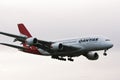 Qantas Airbus A380 airliner in flight.