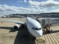 Qantas A330 passenger jet at the airport Royalty Free Stock Photo