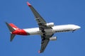 Qantas Airlines Boeing B737 Arriving at Sydney Airport