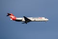 Qantas Airlines Boeing B717 Arriving at Sydney Airport