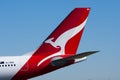Qantas Airlines jet kangaroo logo Royalty Free Stock Photo
