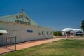 A Boeing 747 sits in the Australian outback in the Qantas Museum