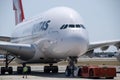 Qantas A380 Perth Airport Royalty Free Stock Photo