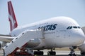 Qantas A380 Perth Airport Royalty Free Stock Photo