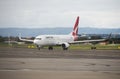 Qantas plane at Adelaide Airport