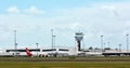 Qantas plane in Cairns Airport, Queensland Australia