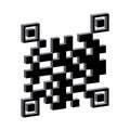 Qar code. Code icon. Computer technology concept. Vector illustration. Stock image. Royalty Free Stock Photo