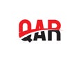 QAR Letter Initial Logo Design Vector Illustration Royalty Free Stock Photo