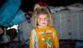 Qashqai Turkish nomadic child inside a tent, Shiraz, Iran