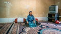 Qashqai Turkish woman in her house, Shiraz, Iran