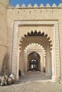 Qasr Al Sarab Hotel Abu Dhabi, Entrance to arabic style Desert Hotel and Resort in Al Mirayr, Abu Dhabi, United Arab Emirates Royalty Free Stock Photo