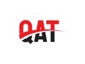 QAT Letter Initial Logo Design Vector Illustration