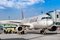 Qatar airlines, Vaclav Havel International Airport, Ruzyne, Prague, Czech republic Royalty Free Stock Photo