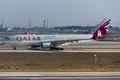 Qatar Airways Airbus A330 Plane Royalty Free Stock Photo