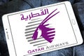 Qatar airways logo Royalty Free Stock Photo