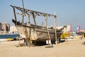 qatar boad in the beach sea in katara Royalty Free Stock Photo