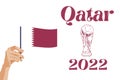 Qatar 2022 FIFA worl cup soccer championship Royalty Free Stock Photo