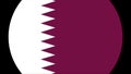Qatar Flag Transition 4K