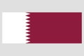 Qatar flag vector template background realistic copy