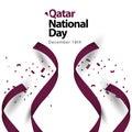 Qatar National Day Vector Template Design Illustration