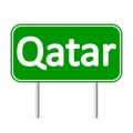 Qatar road sign.